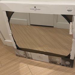 Brand New 26 x  26 Black Rim Round Mirror