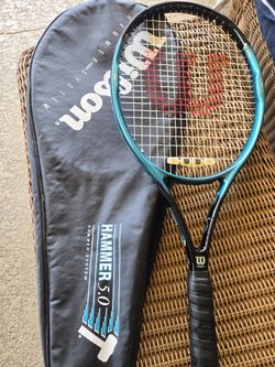 Wilson Hammer 5.0 stretch tennis racket with case $25