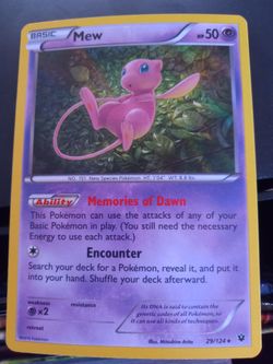 Pokémon Mew XY Fates Collide Holo Rare