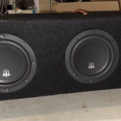Two 6.5 Subs And Amp