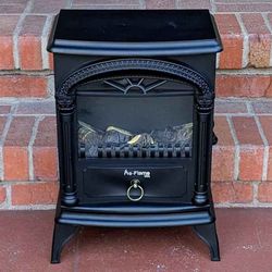 e-Flame USA Hamilton freestanding decorative electric fireplace faux fire fake flame space heater
