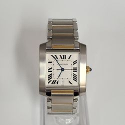 28MM Cartier Tank Francaise 2302 18k Two Tone Unisex Automatic Watch