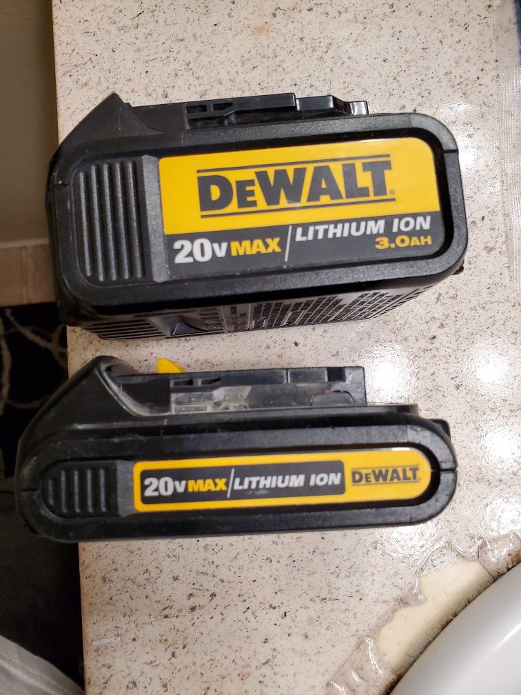 Dewalt Batteries like new