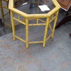 Octagon Vintage End Table