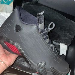 Nike Air Jordan 14 Retro Anthracite Black Ferrari OG XIV BQ3685-001 Size 10