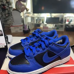 Nike Dunk Low Black Hyper Cobalt CW1588-001 Size 12C
