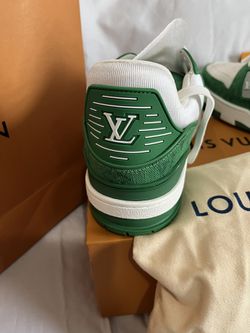 Brand New authentic Louis Vuitton Trainer monogram denim green