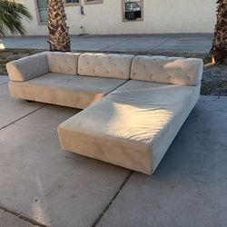 2 Piece Sectional Gray Sofa Couch-DELIVERY AVAILABLE 