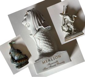 Lot of 3 porcelain decanters