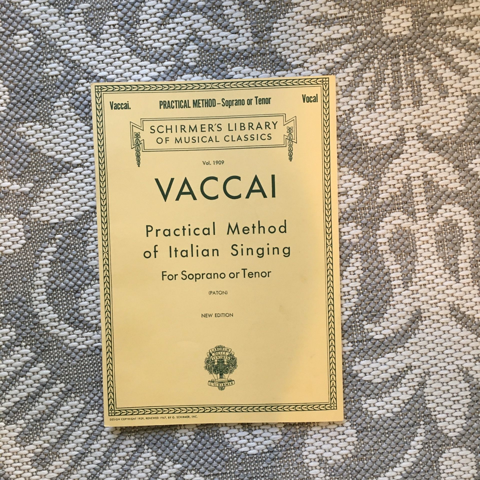 Vacation soprano or tenor