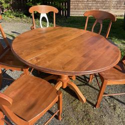 Dining Set with Table Leaf