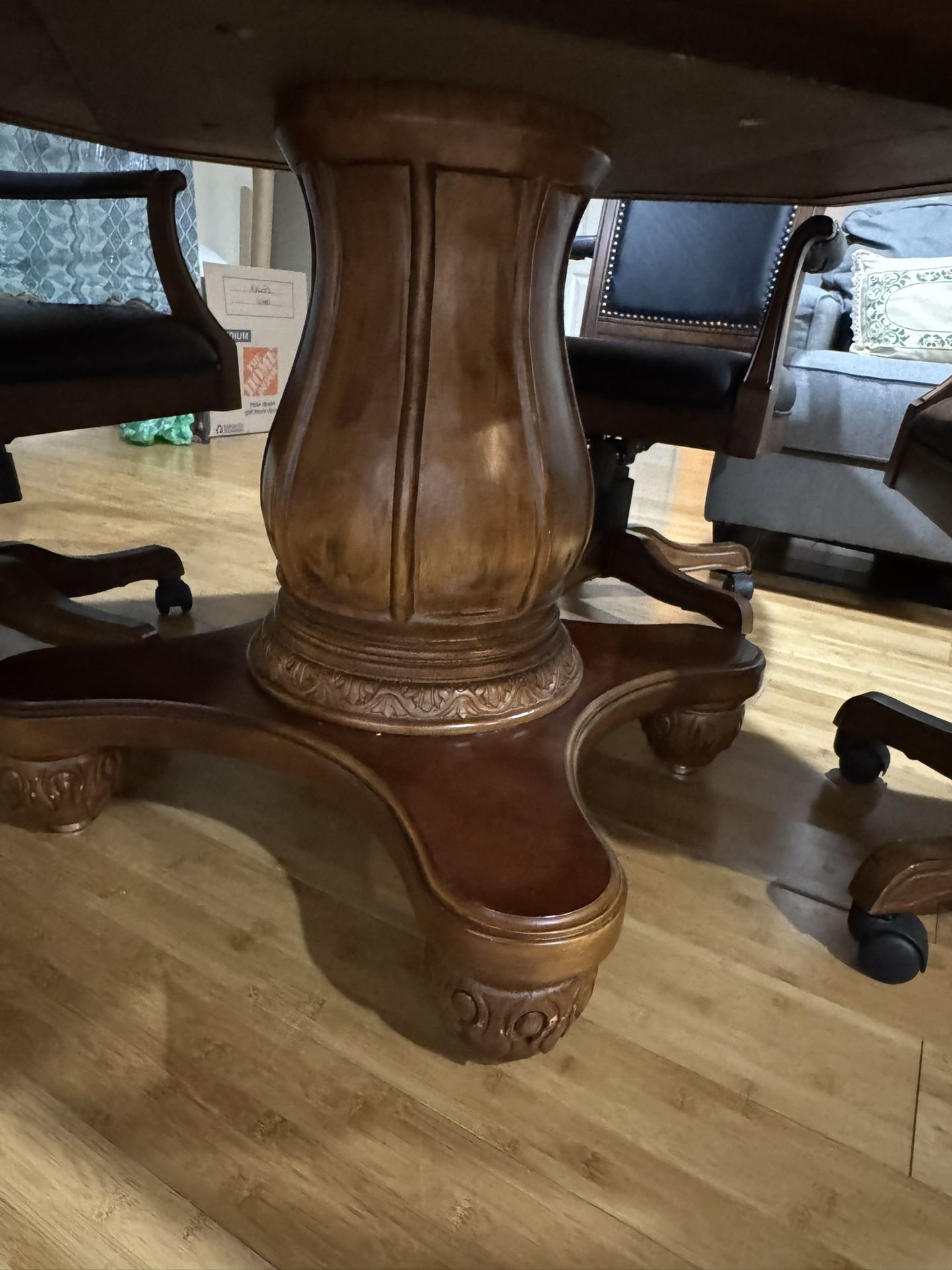 Poker Table With Rolling Chair