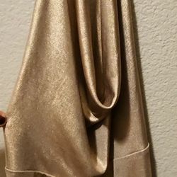 Womans Gold Metallic Dress
