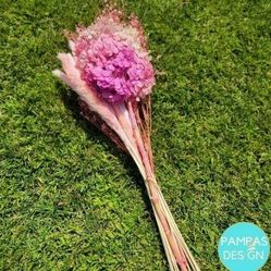 PINK LOVER | Pink Dried Flower Bouquet Vase Filler Home Decor | Pink Dried Pampas Grass Wedding Decor