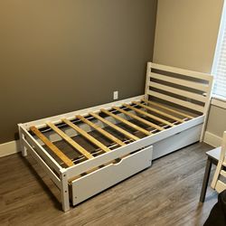 Kid’s Twin Bed Frame and Foam Mattress