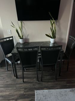 Dining table with 4 chairs