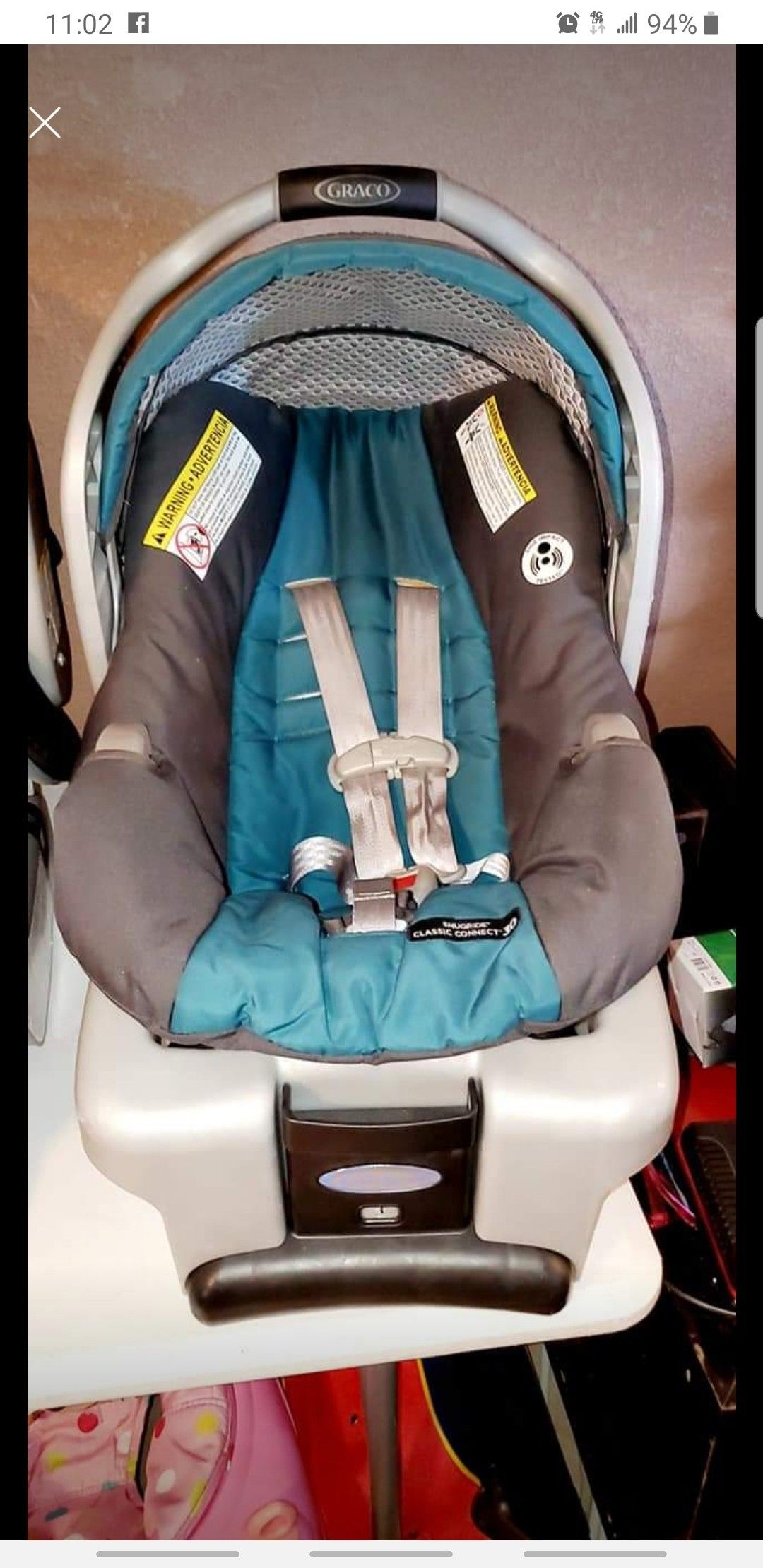 Graco Snugride Infant Baby Carseat Car Seat With Base