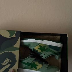 A Bathing Ape Bape SK8 Sta Green Gradation