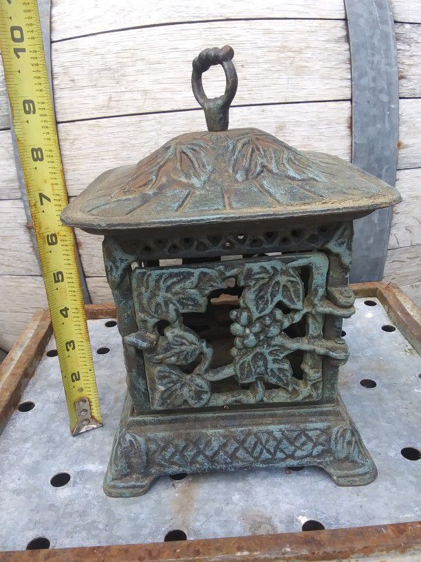 Cast Iron Outdoor Candle Holder