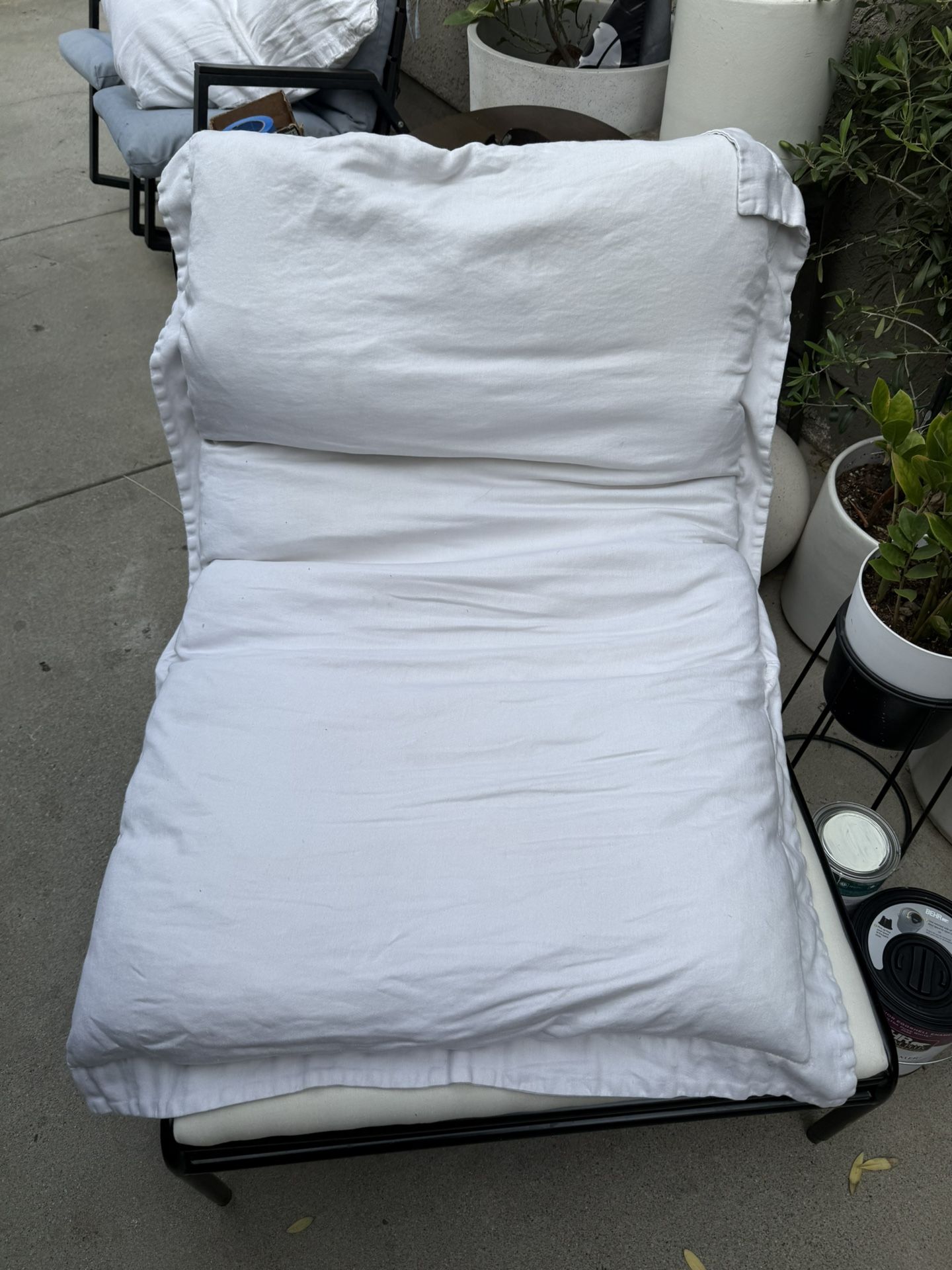 CB2 Pillow Chair Luca