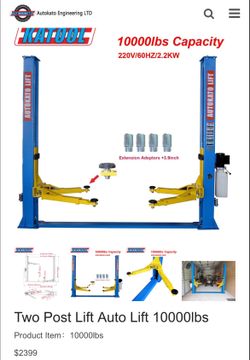 Two Post Lift Auto Lift 10000lbs