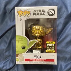 Funko Pop.  STAR WARS.  YODA.  2019 Galactic Convention