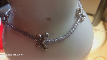 Czech fire polished ankle bracelets