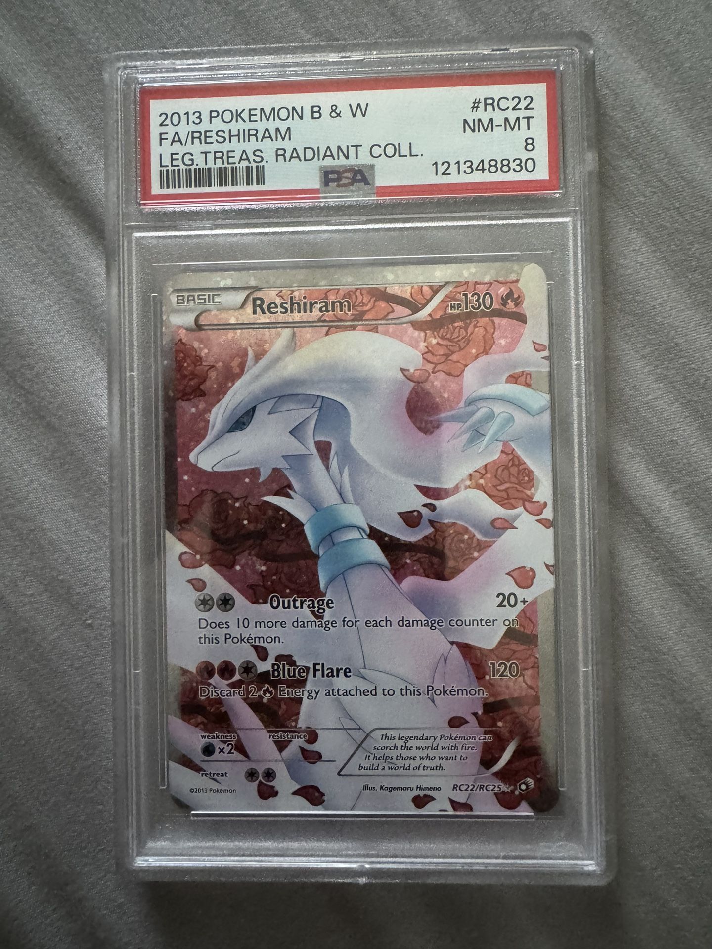 PSA 8 Reshiram Full Art