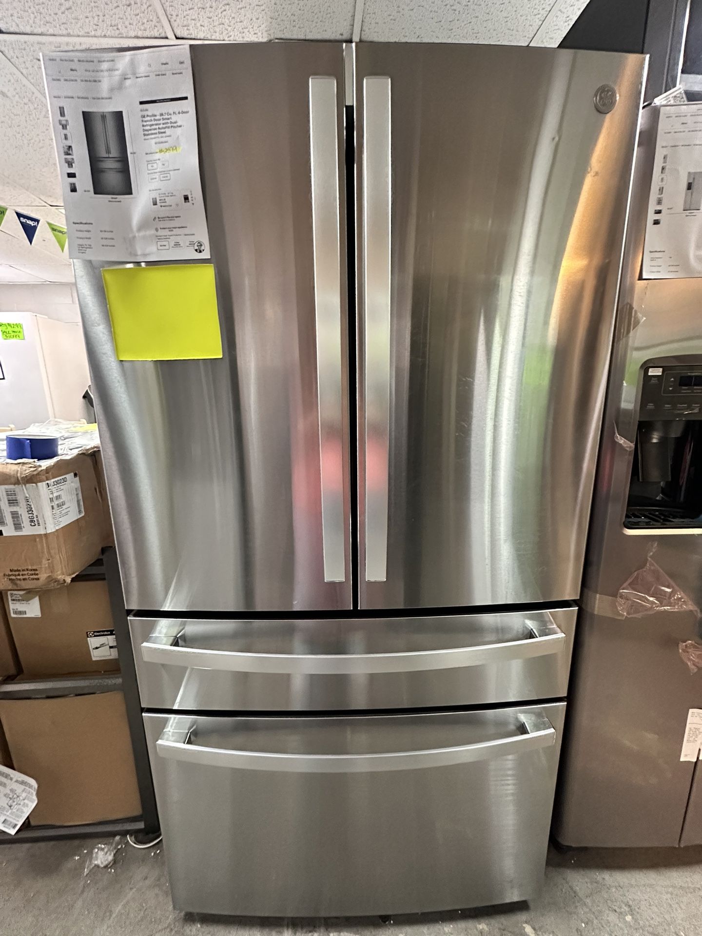 Ge Profile 28.7 Cu Ft Refrigerator With Warranty