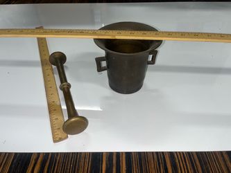 Antique Bronze Mortar & Pestle