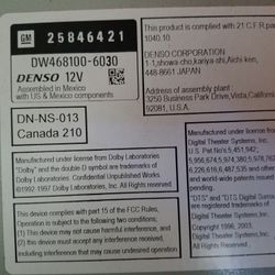 Bose Indash Head Unit