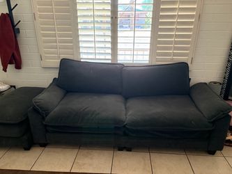 Couch with ottoman