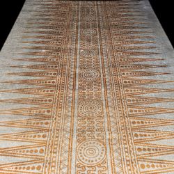 9'x 12' Ivory Orange Rug