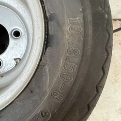 Golf Cart Rims And Tires With Club Cart Hub Caps