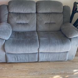 Grey Recliner Couch
