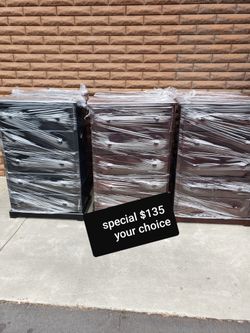Brown $135 drawer chest