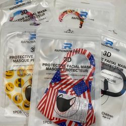 Printed Face Mask- 5 PCS Assorted Mask Set