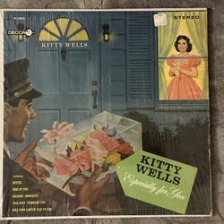 Kitty Wells - Especially For You Lp vinyl record album. Vintage. Play tested great.
