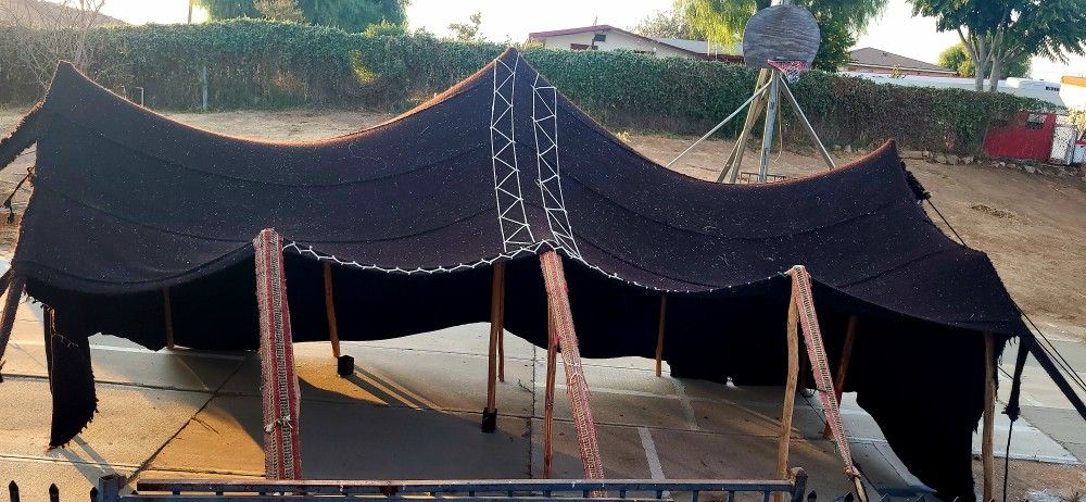 Traditional Camel Hair BEDOUIN Tent L (20')/W (11')/H(7'2")