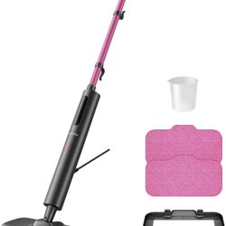 Schenley Steam Mop Cleaner Powerful - 15s Fast Heat-Up, Chemical-Free for Hardwood/Tile/Laminate & Floors/Walls, Washable Pads, 3 Modes for Carpet, Li