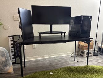 Dark Brown Sturdy Office Desk