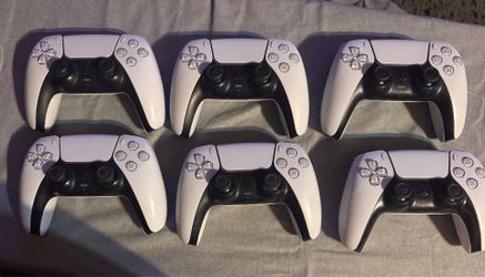Lot of 6 Sony PS5 DualSense Controllers – Untested / As-Is