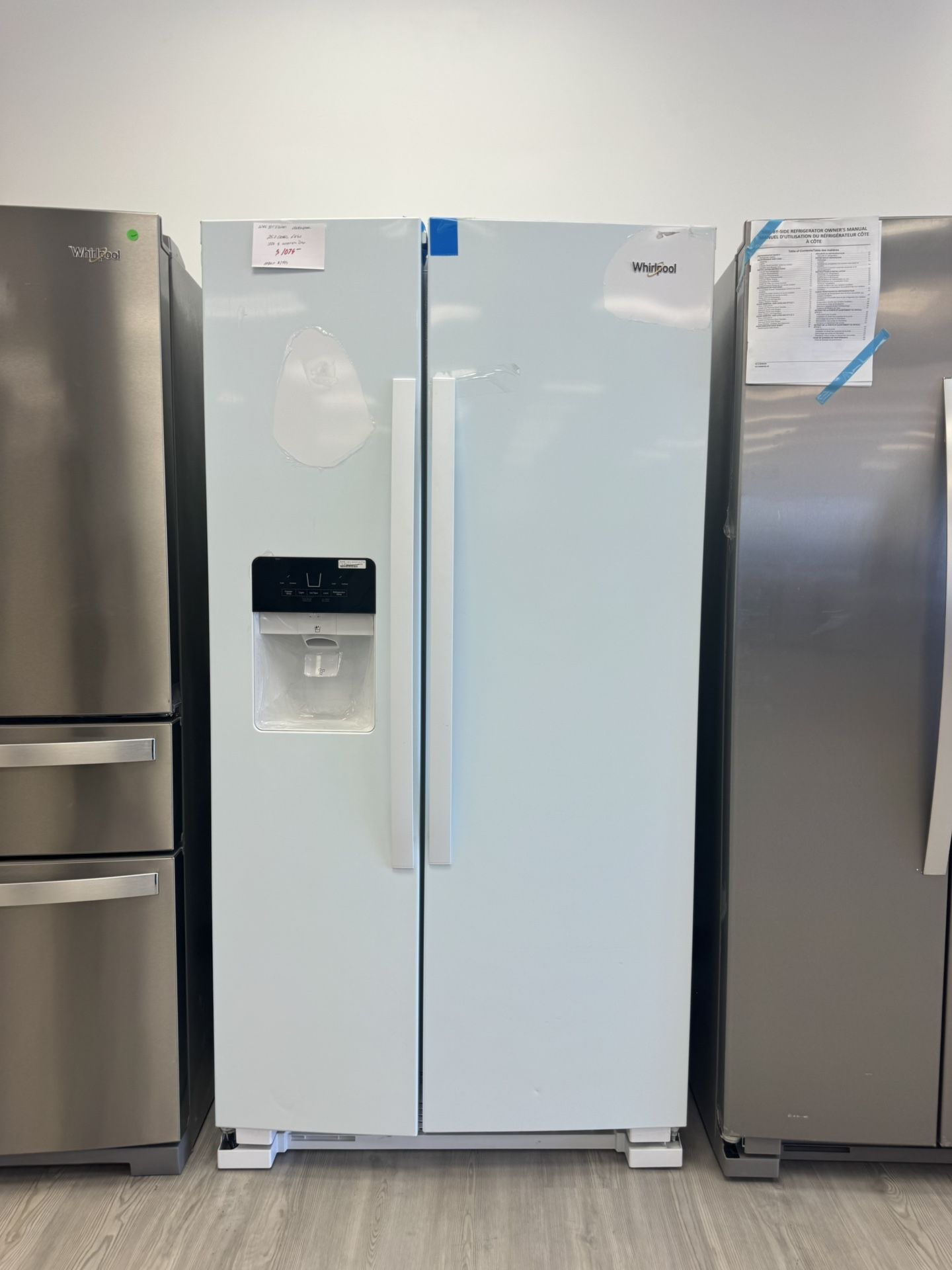 Whirlpool Side by Side Refrigerator in White