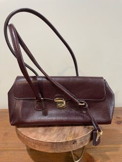 MNG Leather Burgundy Purse