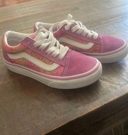 Girls pink Vans shoes kids 13