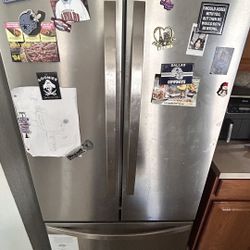 Silver Kenmore Refrigerator