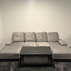 Modern Sofa with Coffee Table