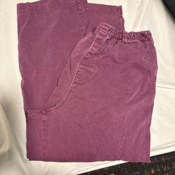 UO purple beach plum pants, string waistband, men’s XL