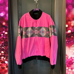Vintage/Retro Aztec Bomber Jacket