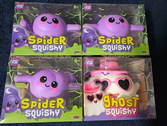 GHOST SQUISHY  and  SPIDER SQUISHY